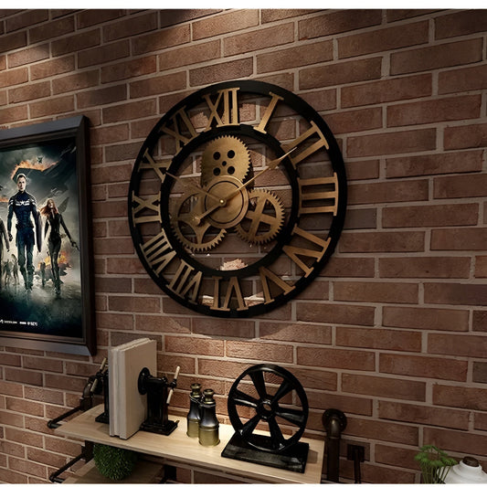 GearSphere Wanduhr im Zahnraddesign