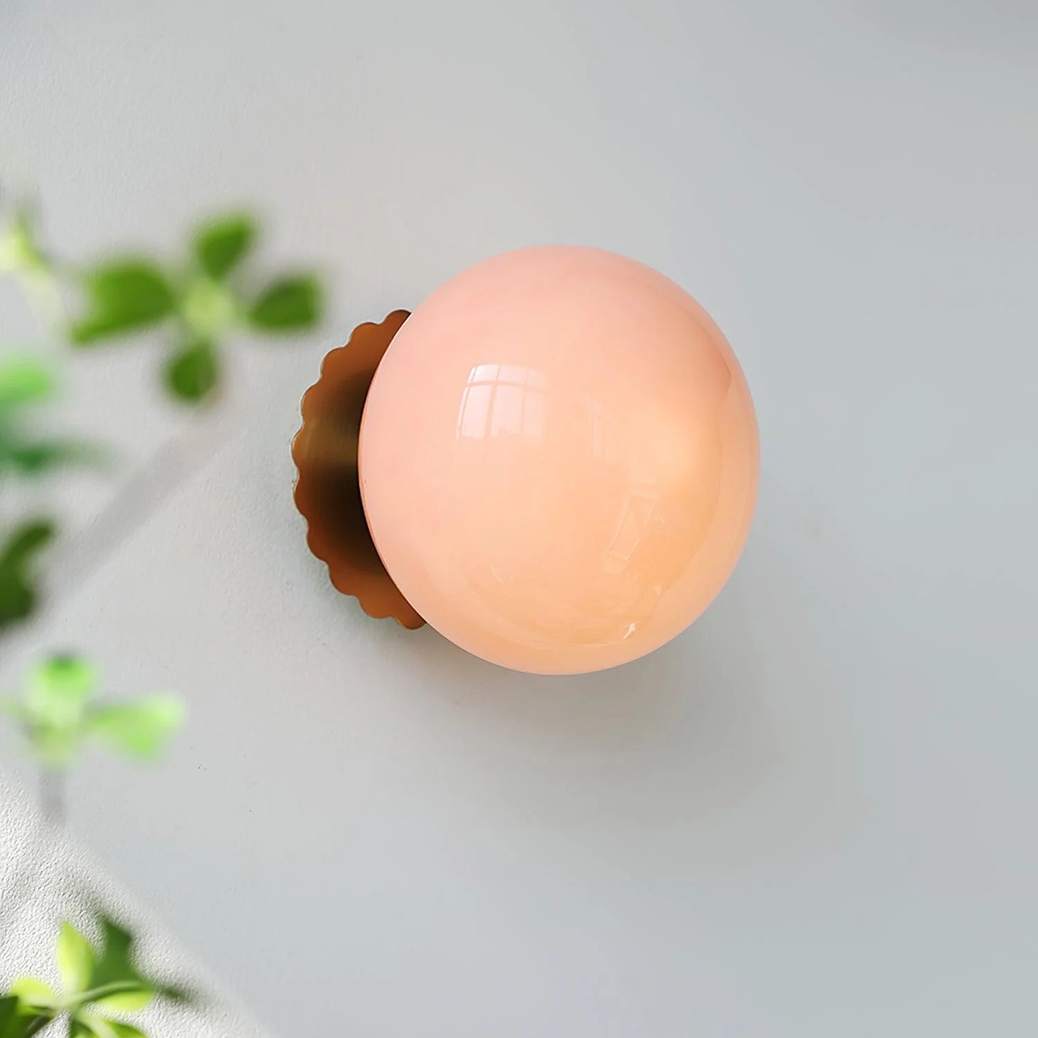 Moderne minimalistische Marshmallow -Glaswandlampe