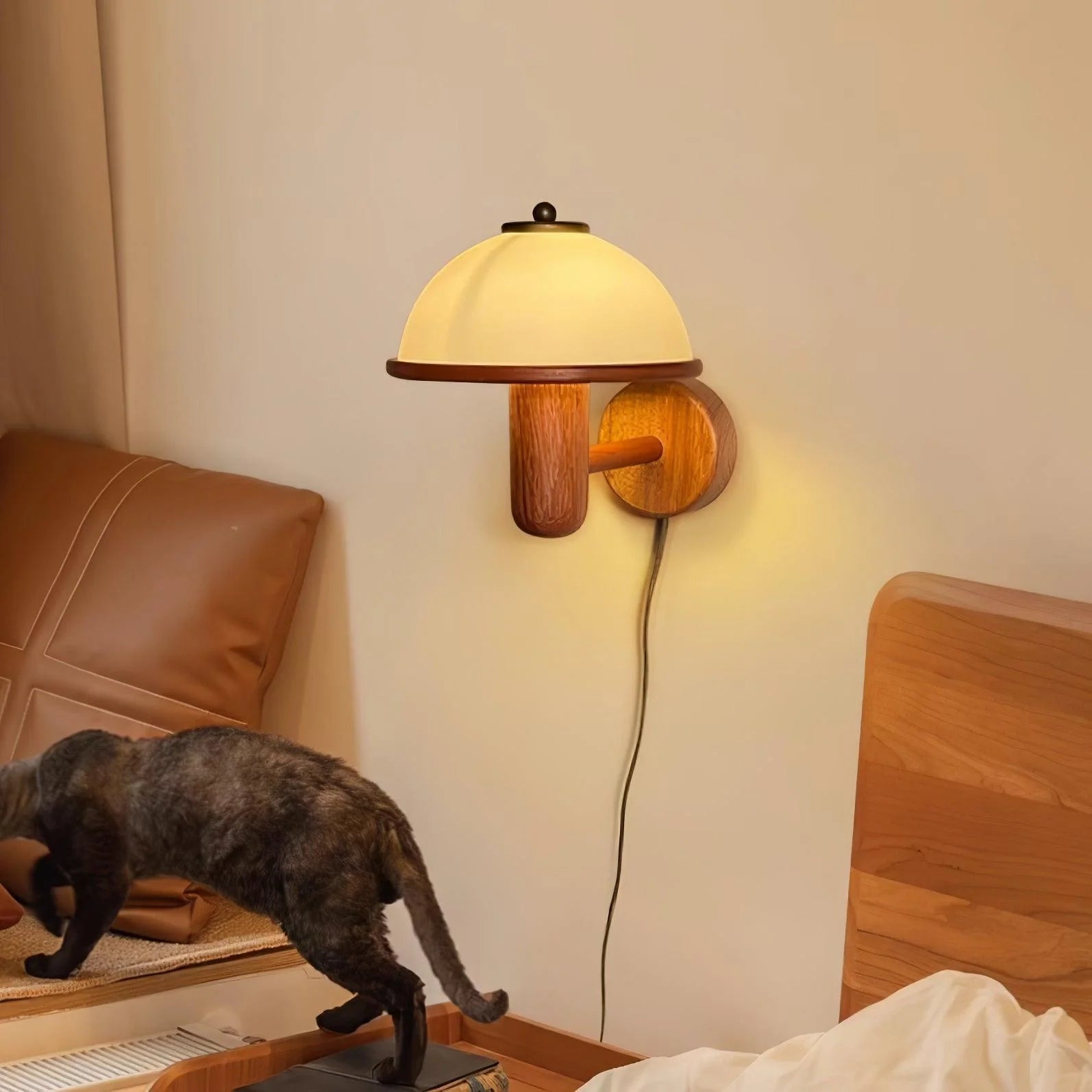 Waldkappenwandlampe