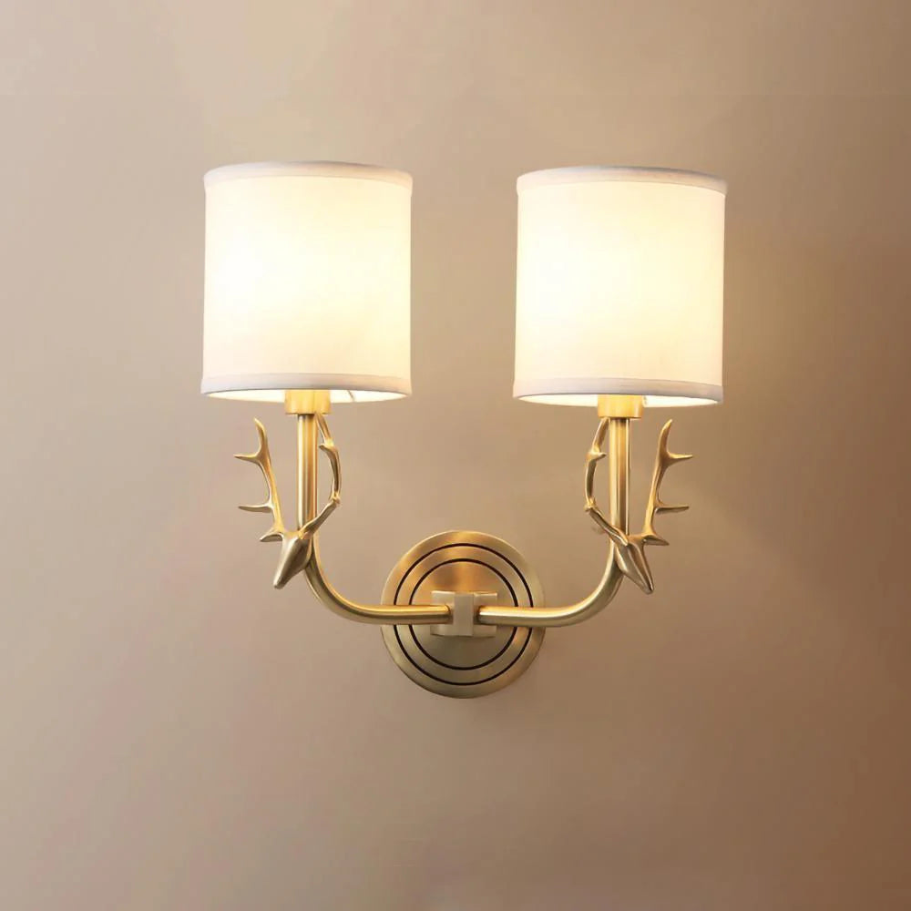 Geweihwandlampe