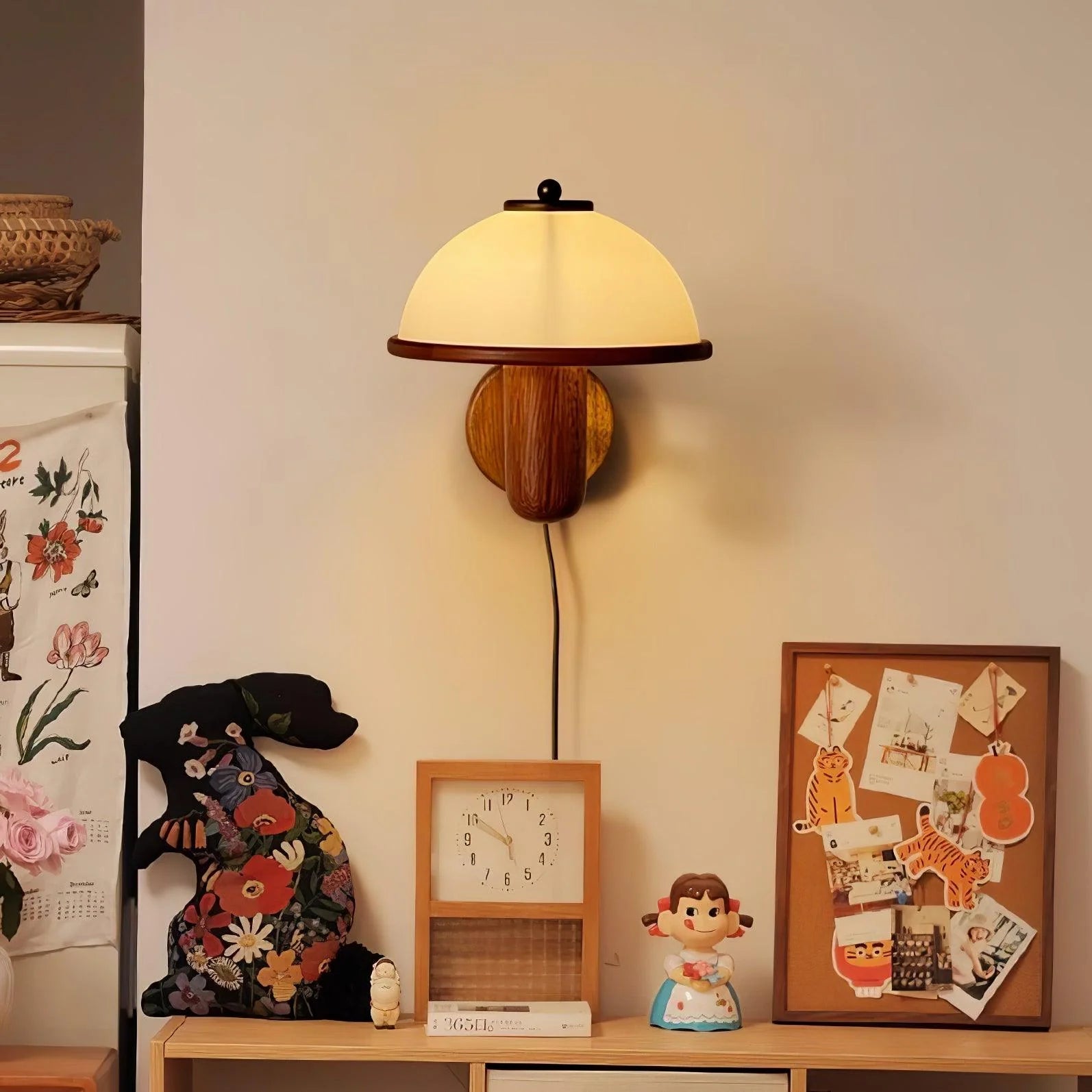 Waldkappenwandlampe