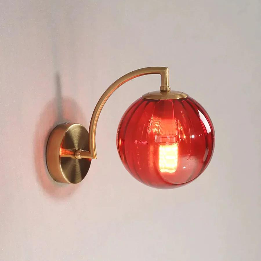 Farbige Wassermelonglaswandlampe