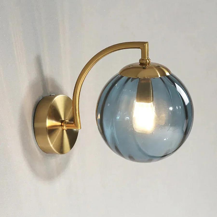 Farbige Wassermelonglaswandlampe