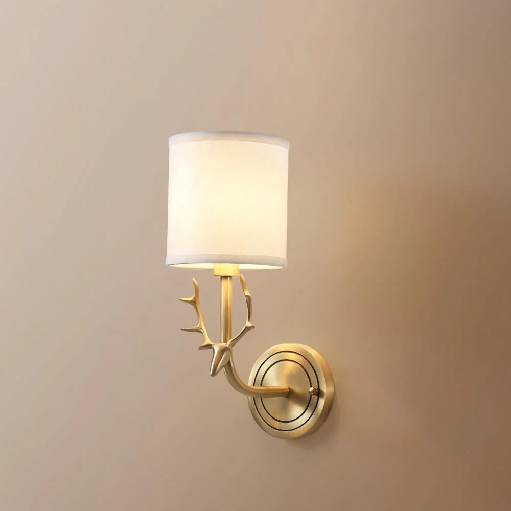 Geweihwandlampe