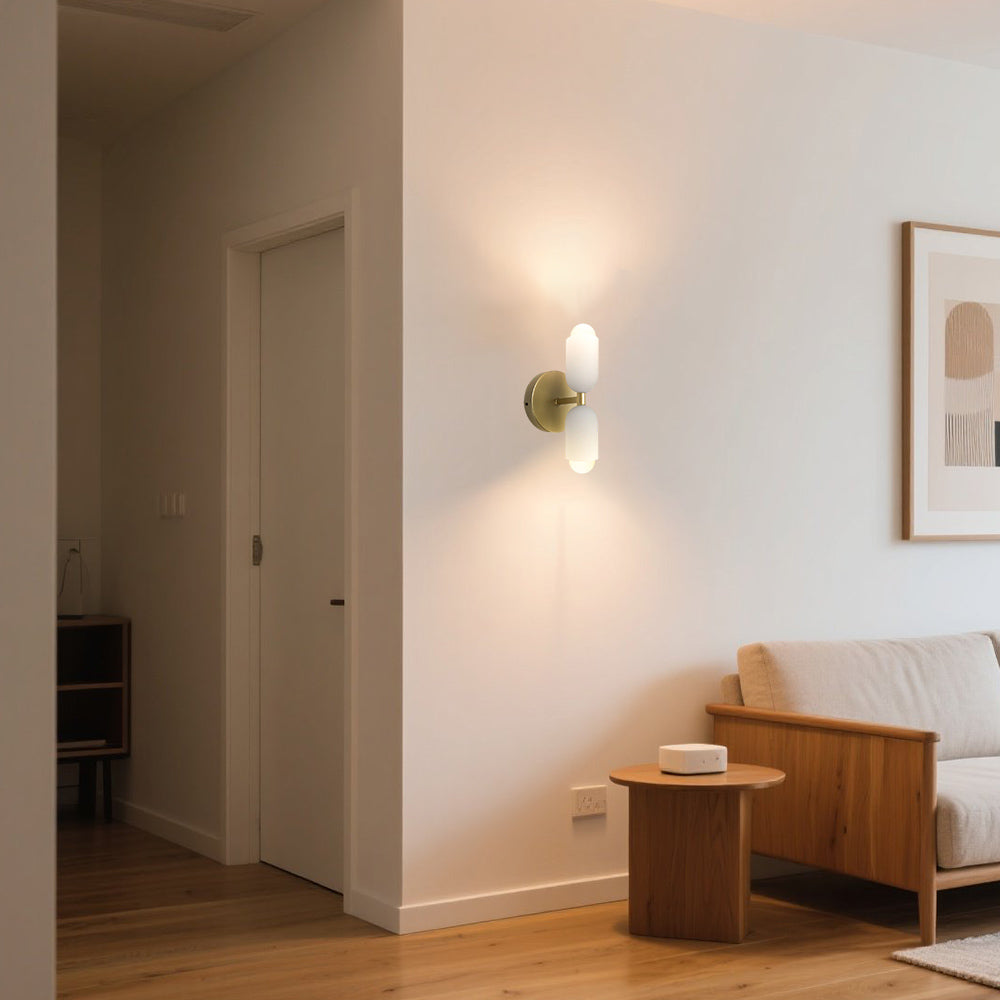 Creative Kerzenform Doppelkopfwandlampe