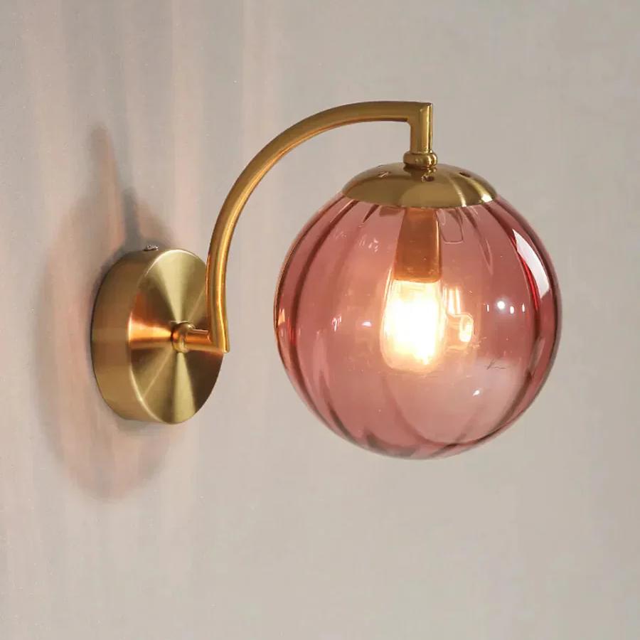 Farbige Wassermelonglaswandlampe