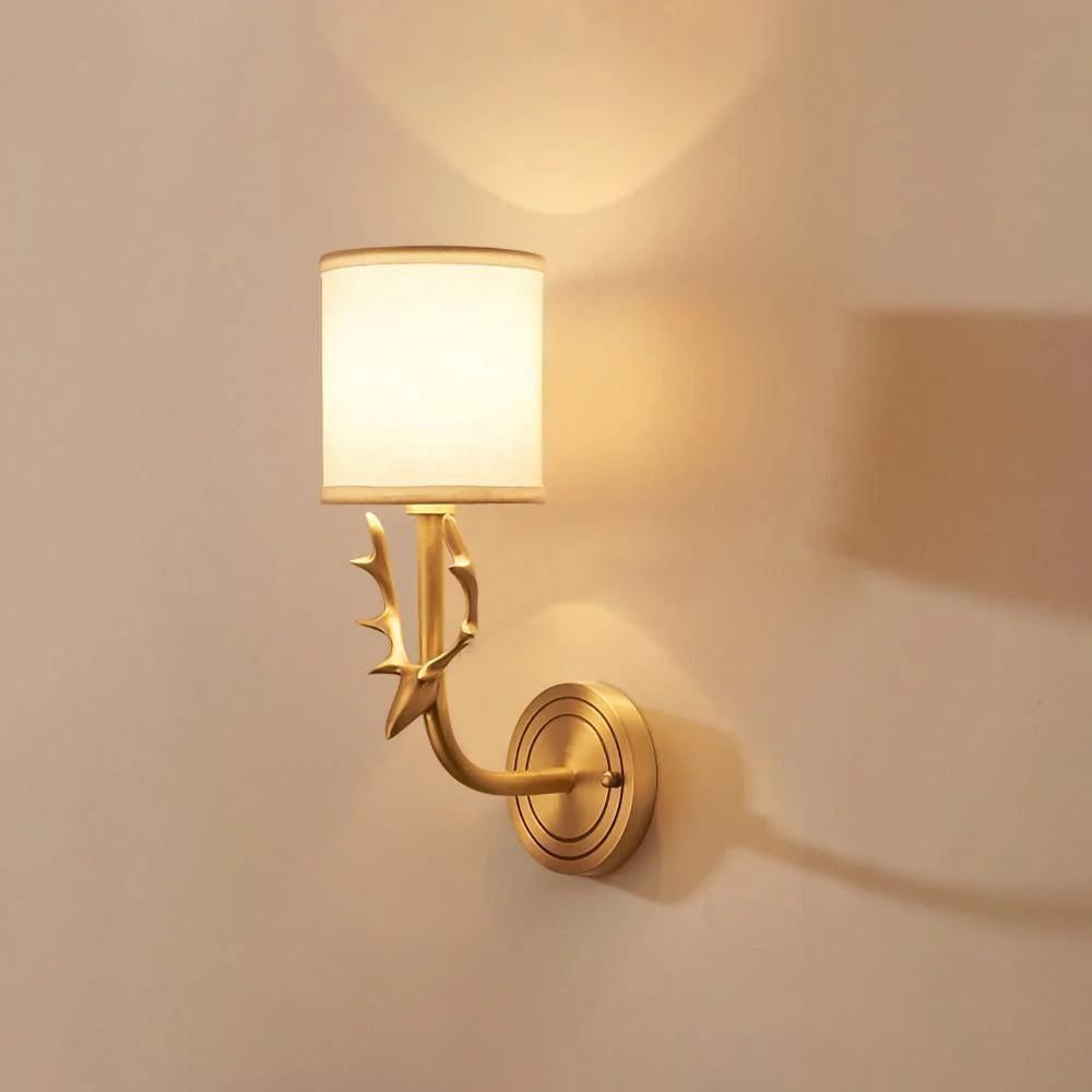 Geweihwandlampe
