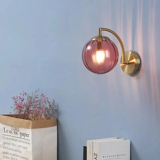 Farbige Wassermelonglaswandlampe