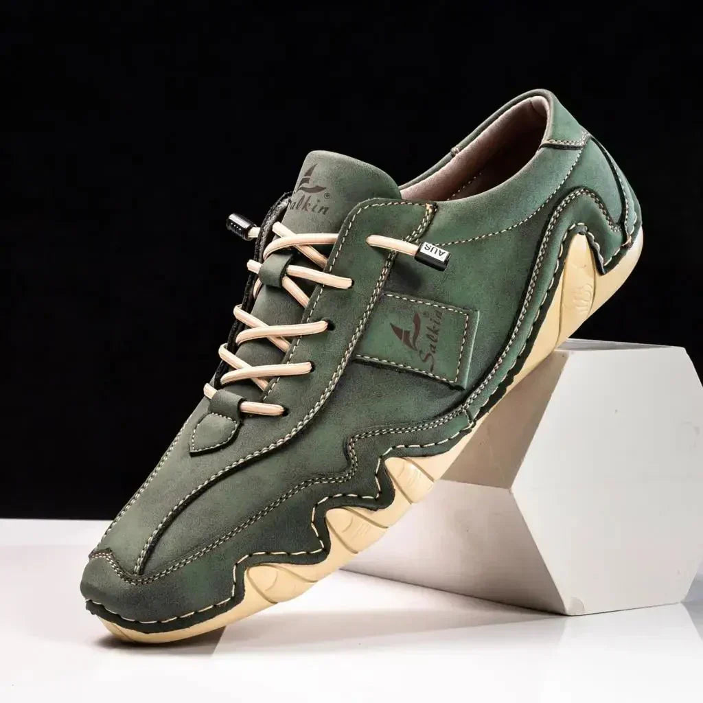 Komfortable Herren Lederschuhe mit rutschfester Sohl