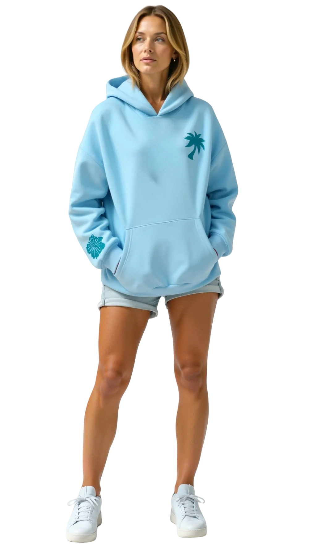 Abigail Bestickter Kapuzenpullover