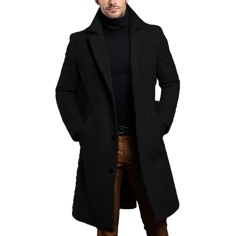 Herren Wollmantel elegant warm modern
