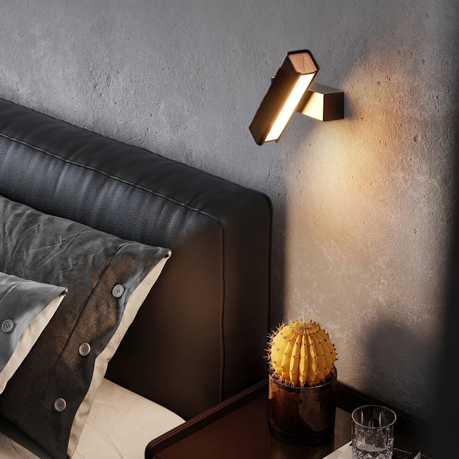 Moderne rotierende LED -Wandlampe