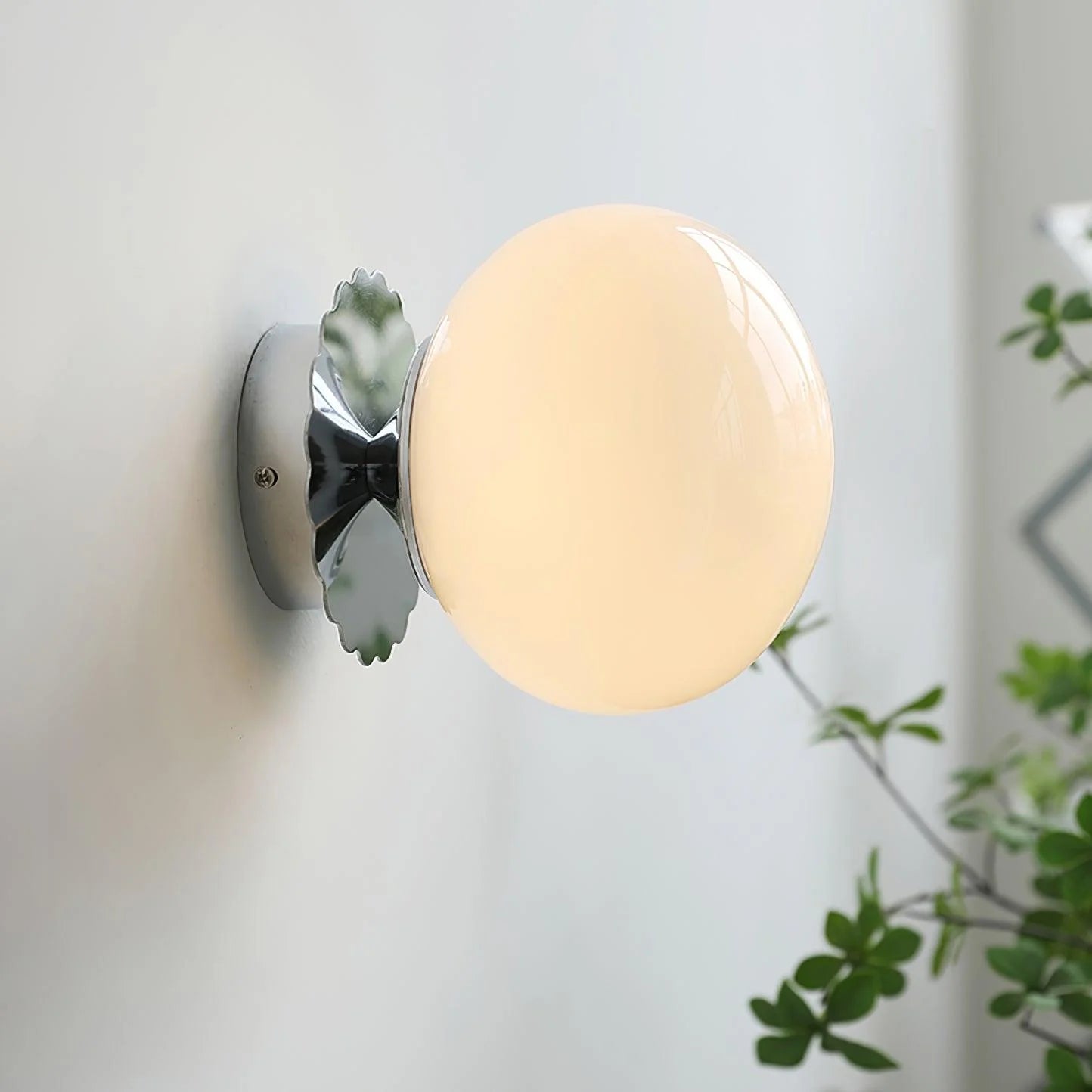 Moderne minimalistische Marshmallow -Glaswandlampe