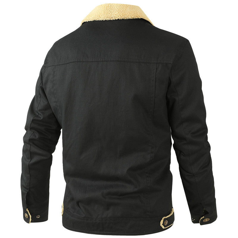 Herren Jacke mit Teddyfutter