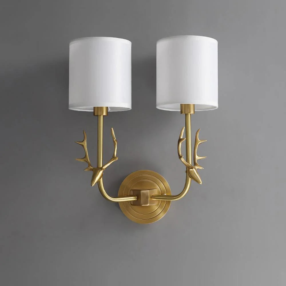 Geweihwandlampe
