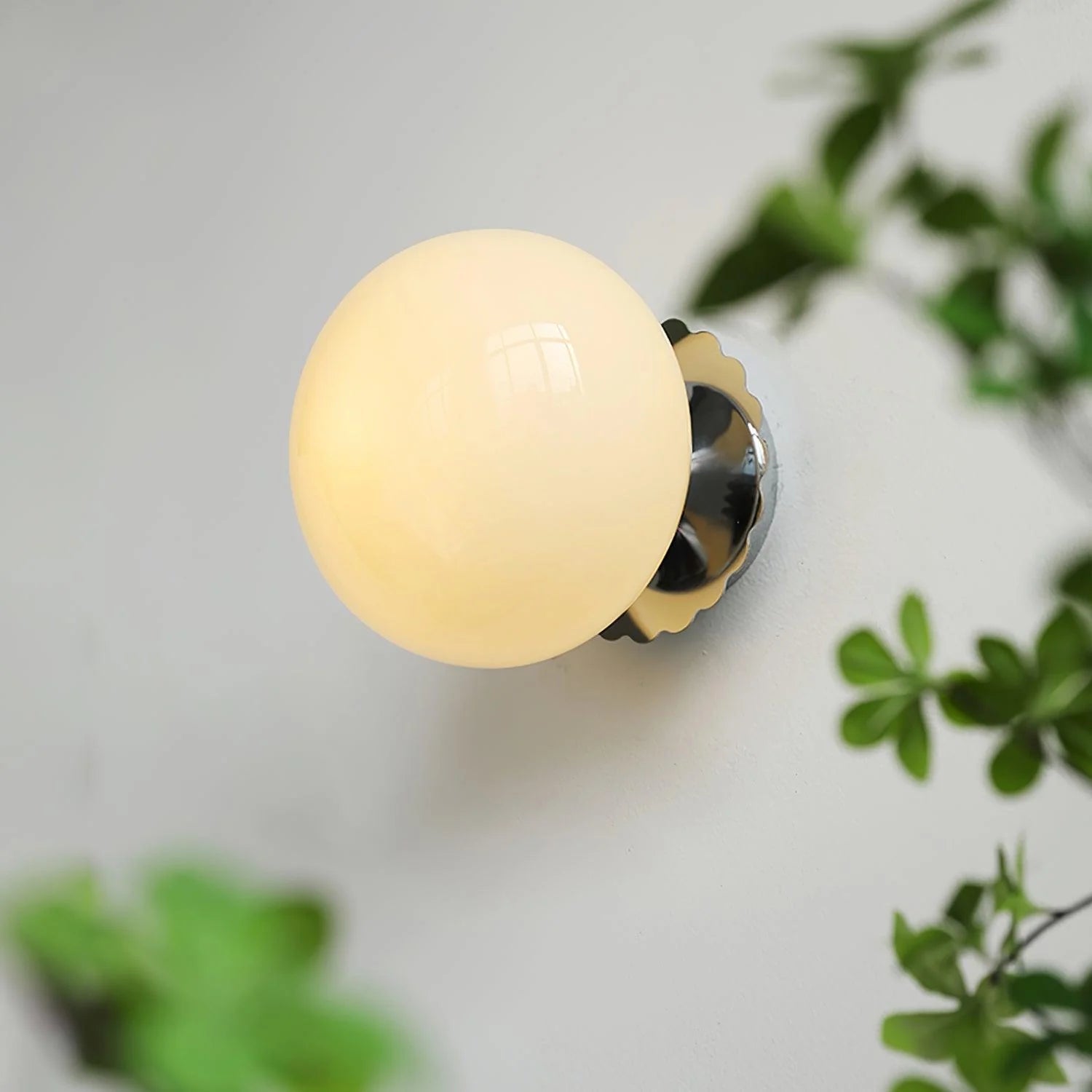 Moderne minimalistische Marshmallow -Glaswandlampe
