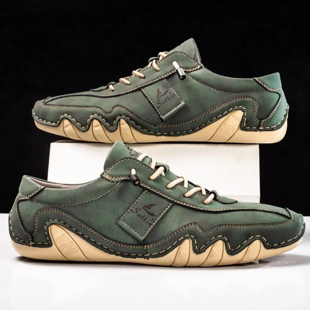 Komfortable Herren Lederschuhe mit rutschfester Sohl