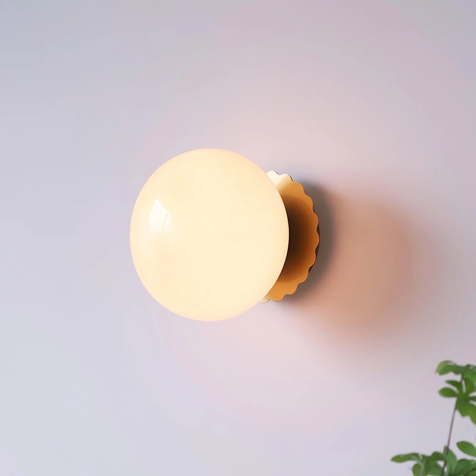 Moderne minimalistische Marshmallow -Glaswandlampe