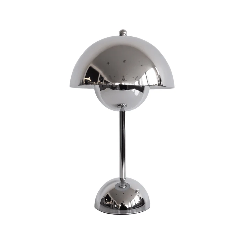 Kabellose LED-Tischlampe aus Metall im modernen Design
