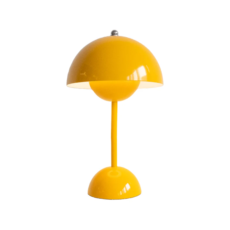 Kabellose LED-Tischlampe aus Metall im modernen Design