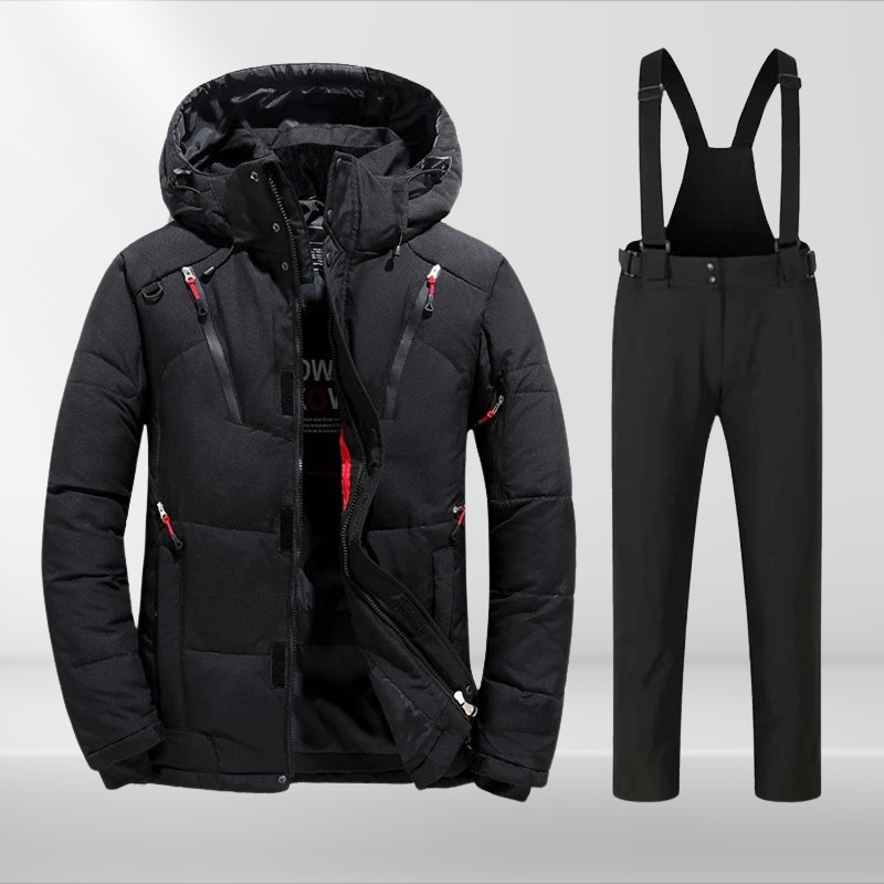 Herren Skianzug Thermo Set wasserdicht mit Skijacke