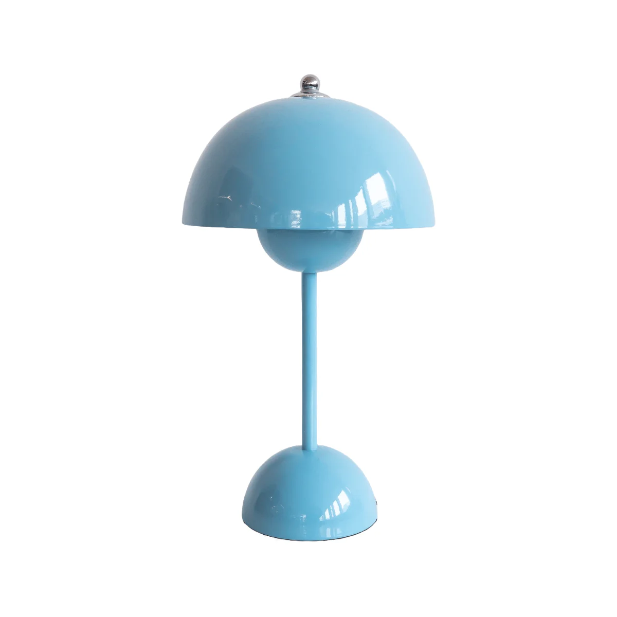 Kabellose LED-Tischlampe aus Metall im modernen Design