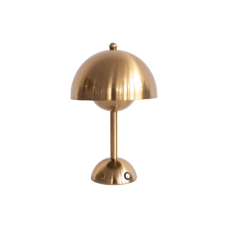 Kabellose LED-Tischlampe aus Metall im modernen Design