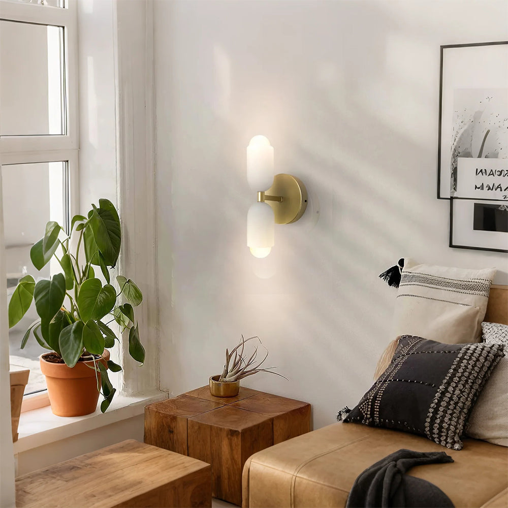 Creative Kerzenform Doppelkopfwandlampe