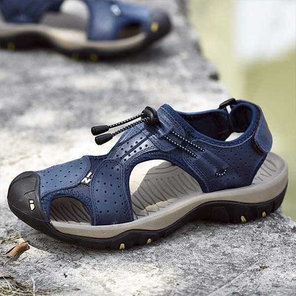 Outdoor Herren-Sandalen mit Zehenschutz und rutschfester Sohle