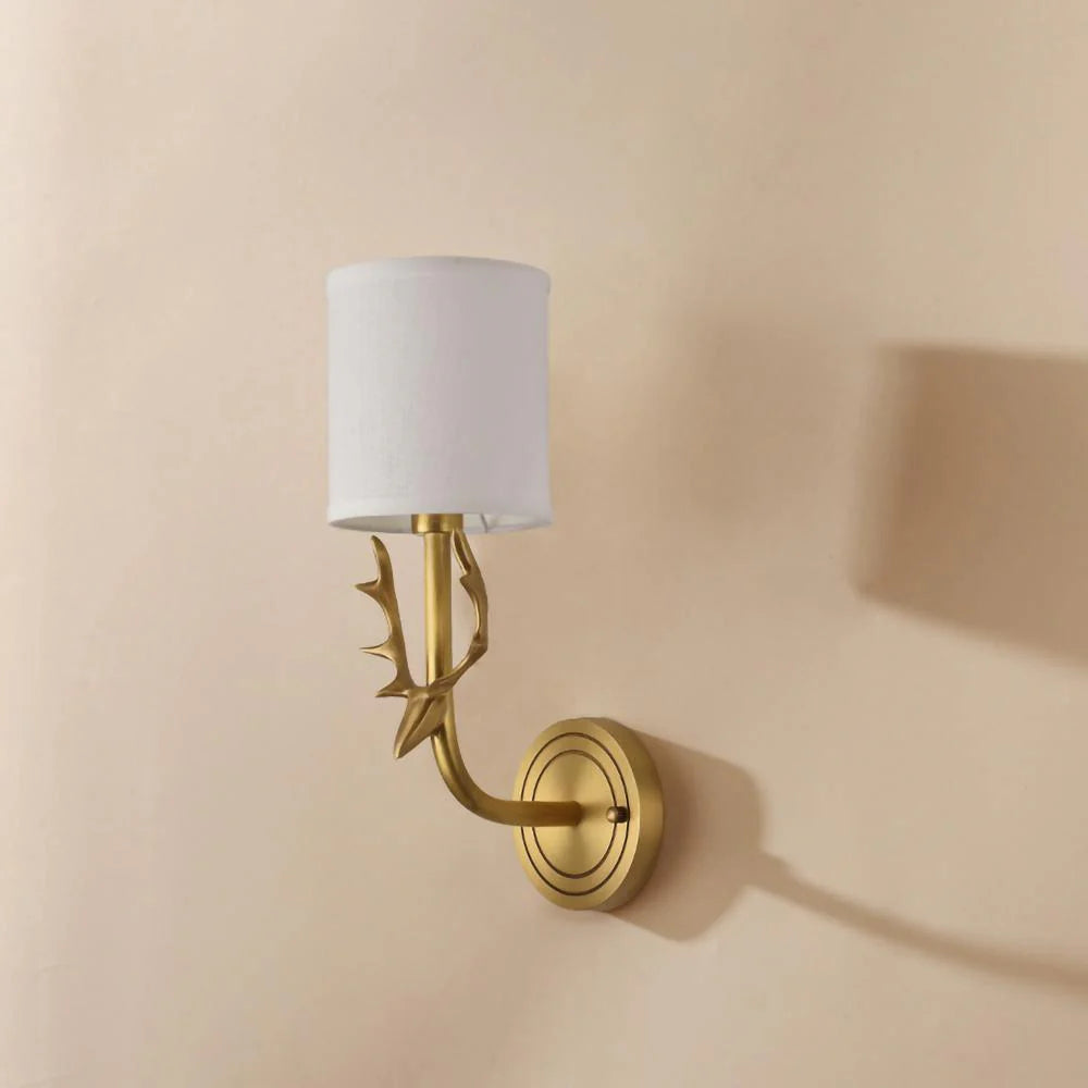 Geweihwandlampe