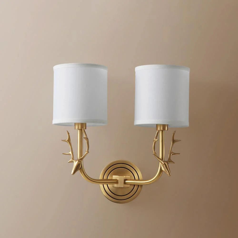 Geweihwandlampe