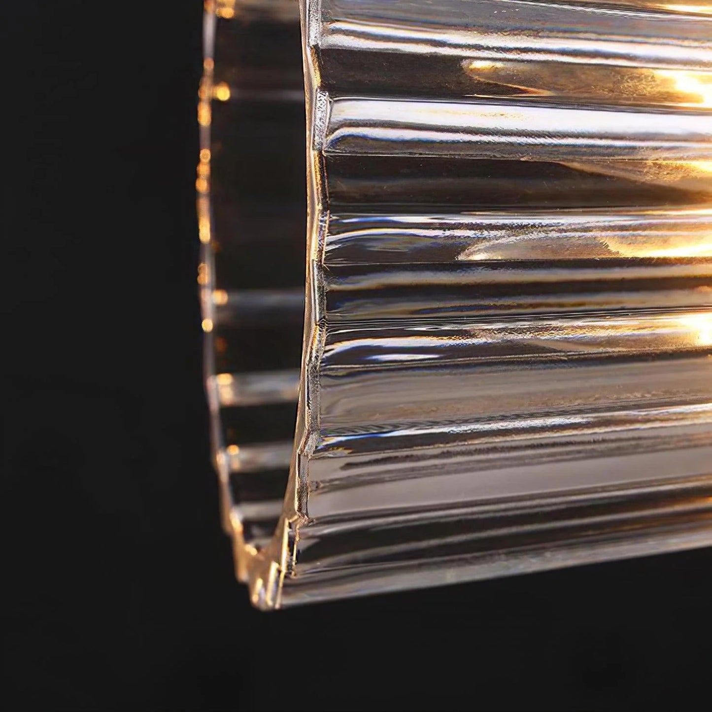 Modern Crystal Wall Sconce with Brass Finish