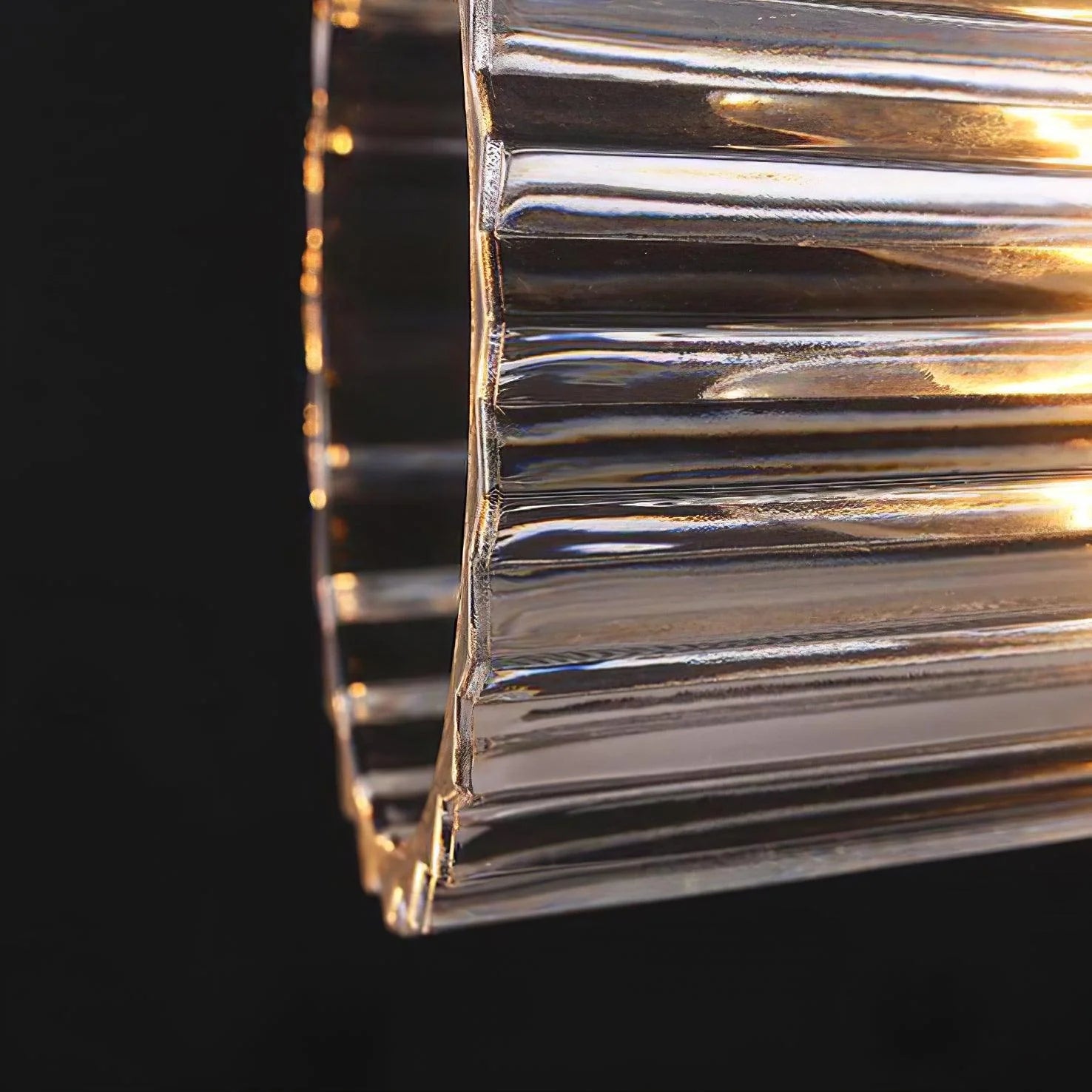 Modern Crystal Wall Sconce with Brass Finish