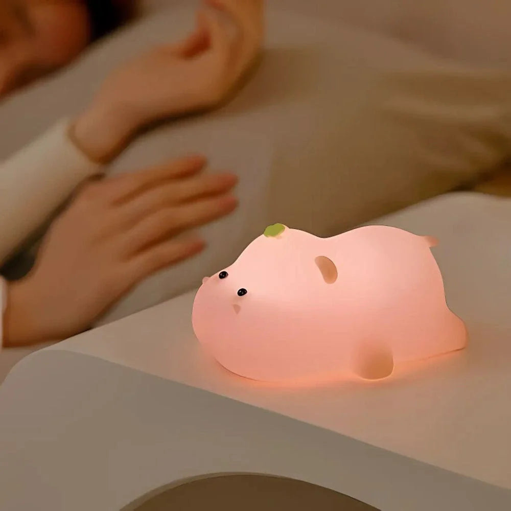 Nachtlicht Kinder Silikon – Dimmbare LED & Einschlaffunktion