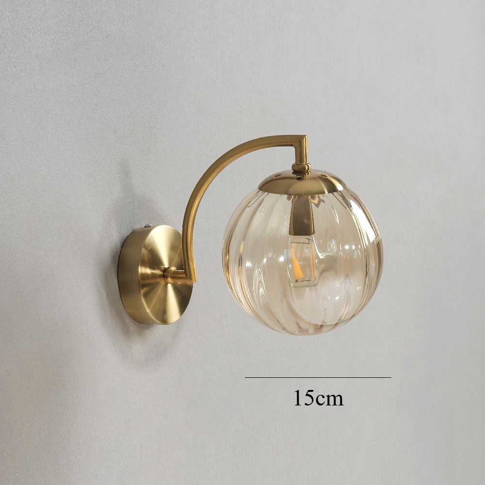 Farbige Wassermelonglaswandlampe
