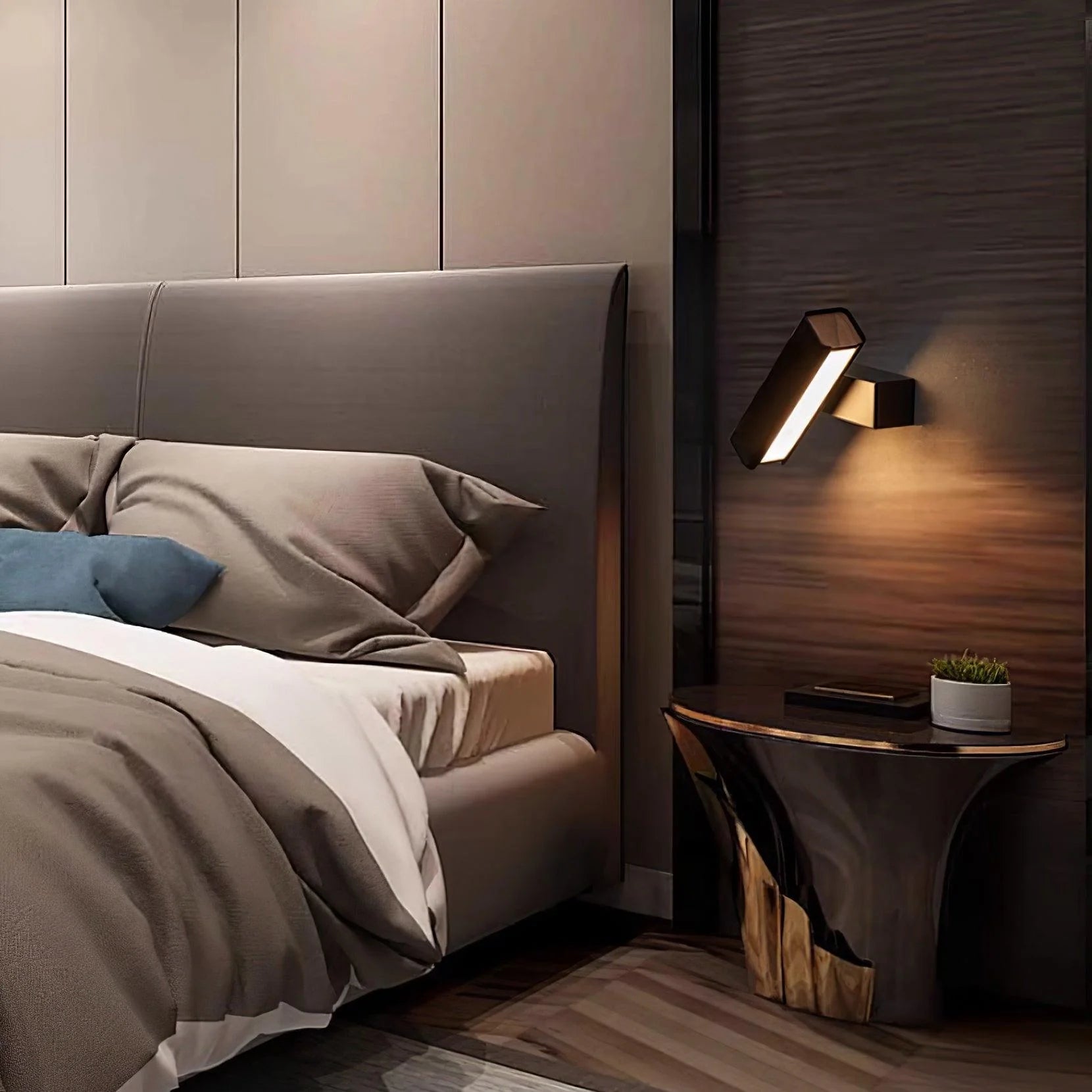 Moderne rotierende LED -Wandlampe