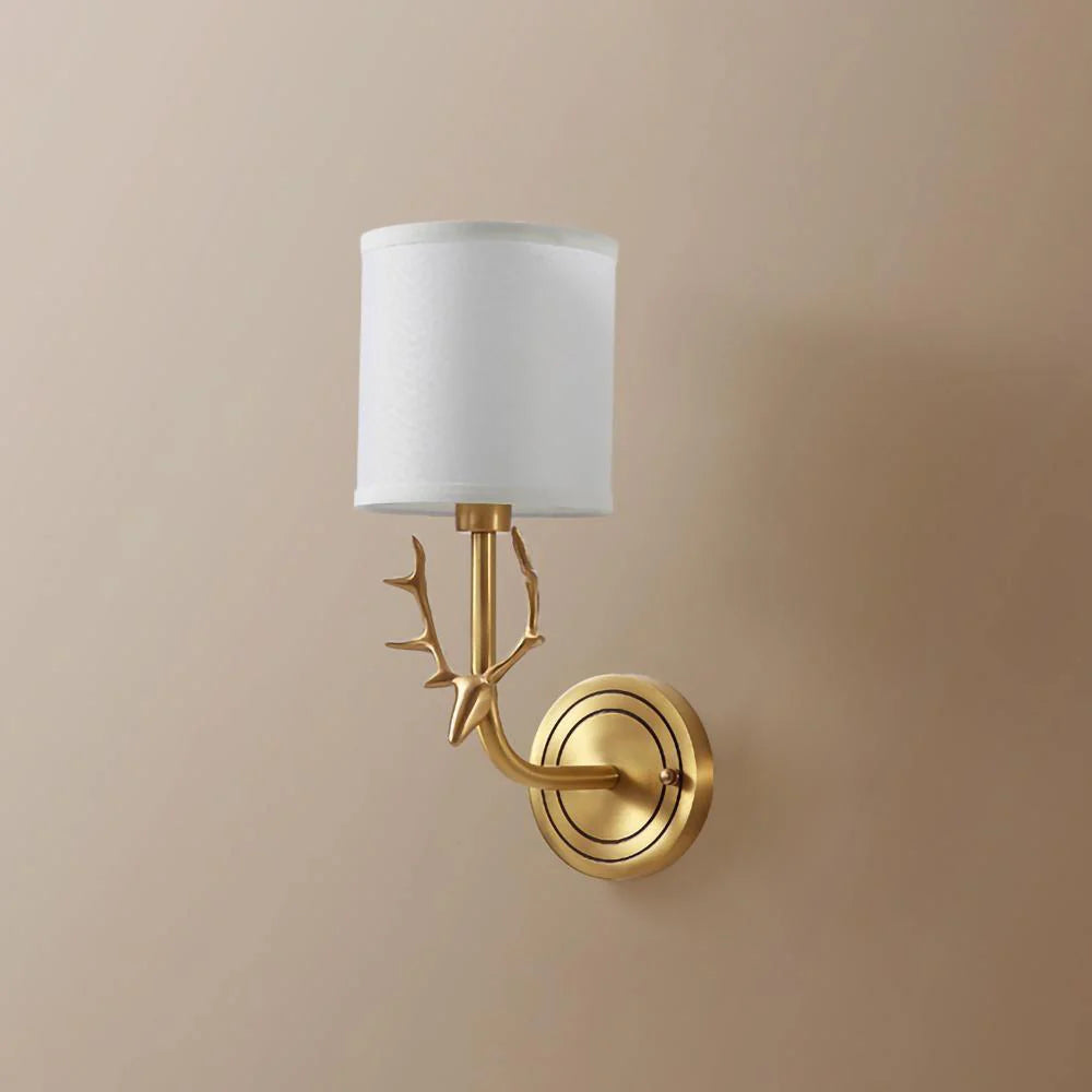Geweihwandlampe