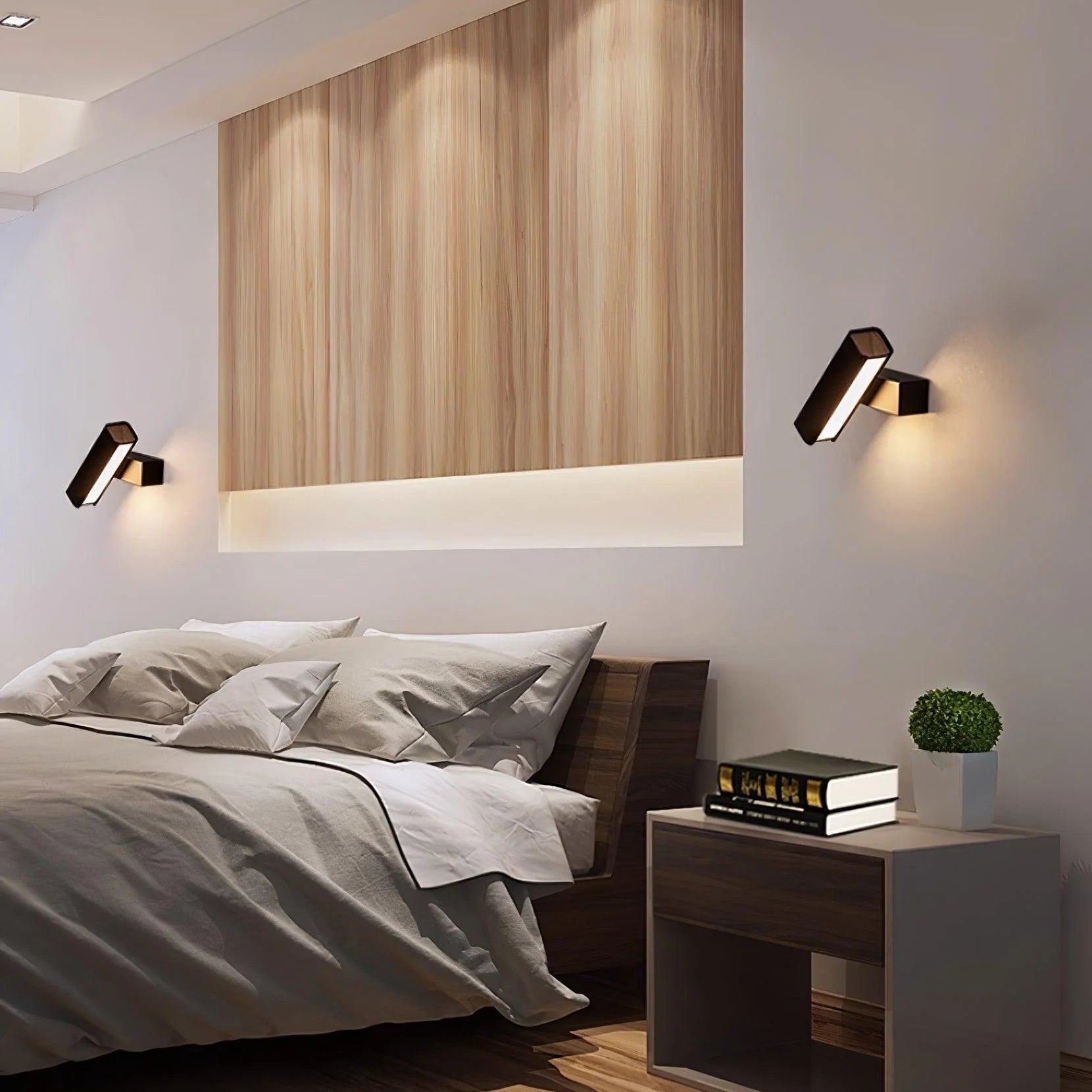 Moderne rotierende LED -Wandlampe