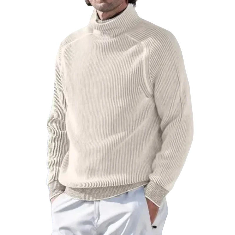 Herren Rollkragenpullover dick gestrickt