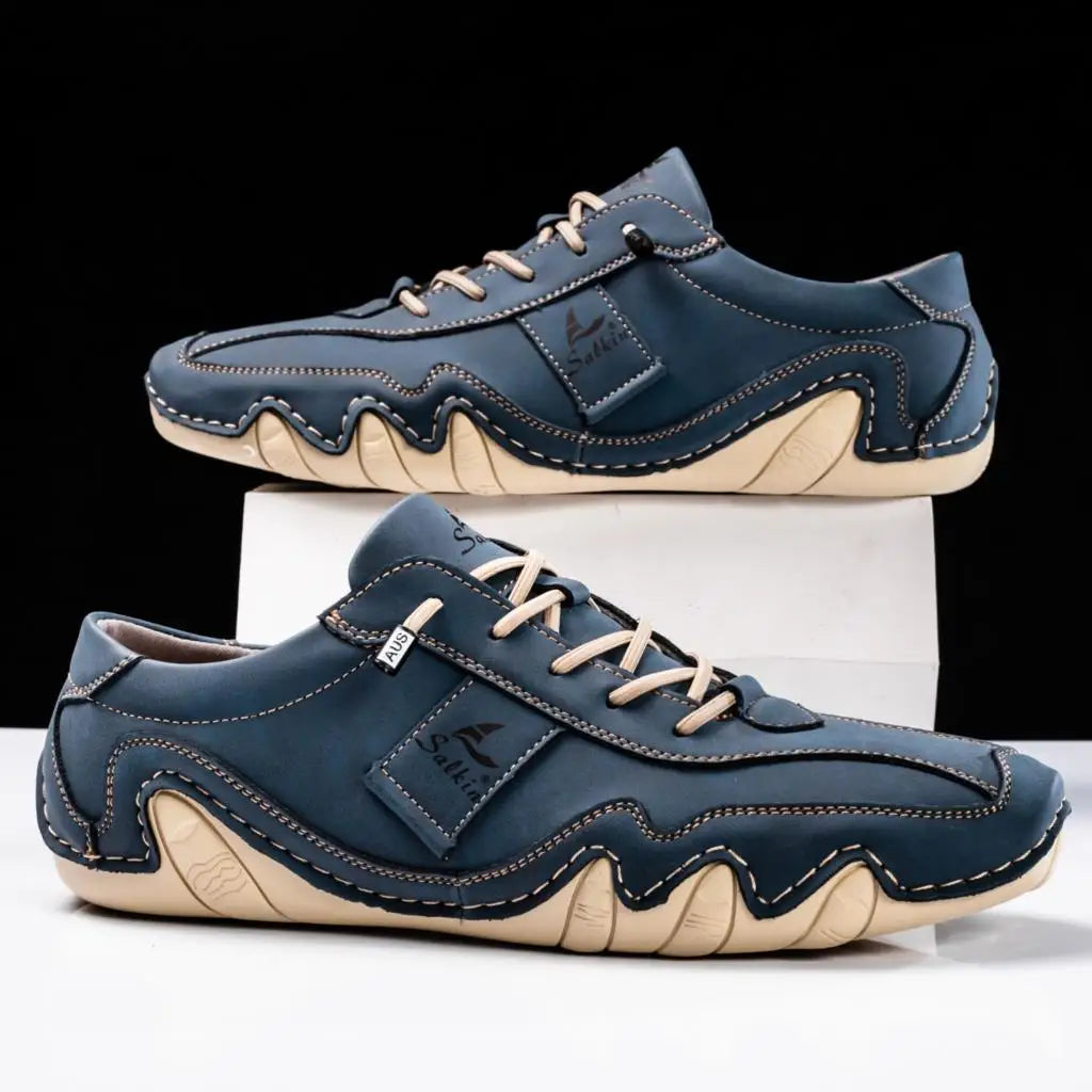 Komfortable Herren Lederschuhe mit rutschfester Sohl