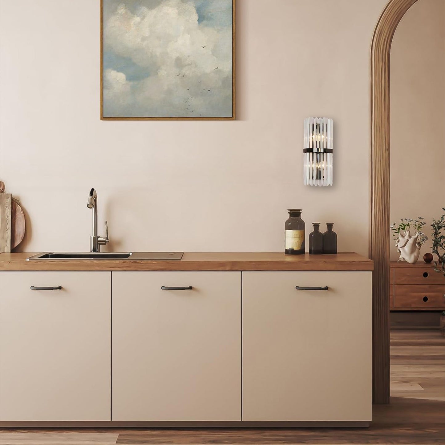 Moderner schicker Edelstahl luxuriöses Wandleuchte