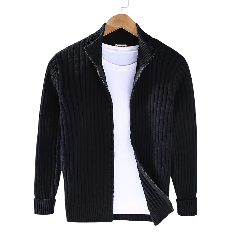 Premium Herren Strickjacke aus Baumwolle
