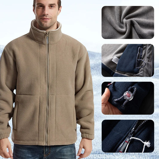 ⌛ Nur noch 3 Tage – 50 % auf alles! ⏰❄️Kostenloser Versand Herren-Doppelfleecejacke