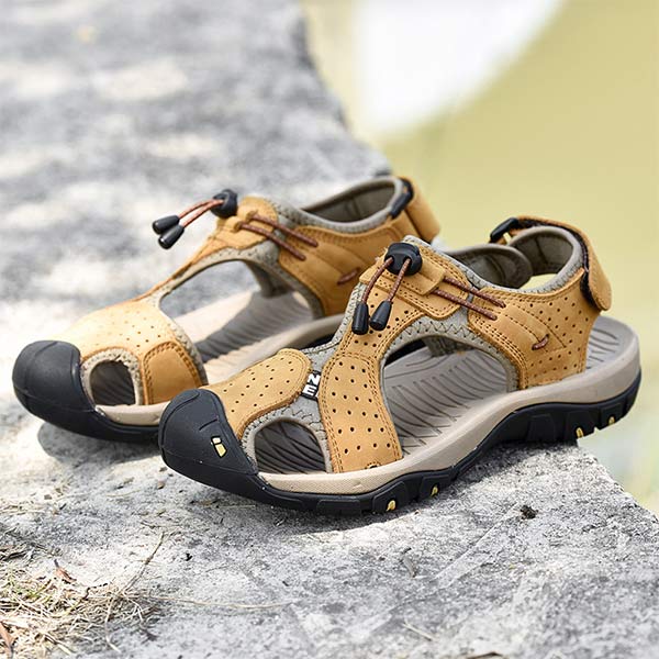 Outdoor Herren-Sandalen mit Zehenschutz und rutschfester Sohle