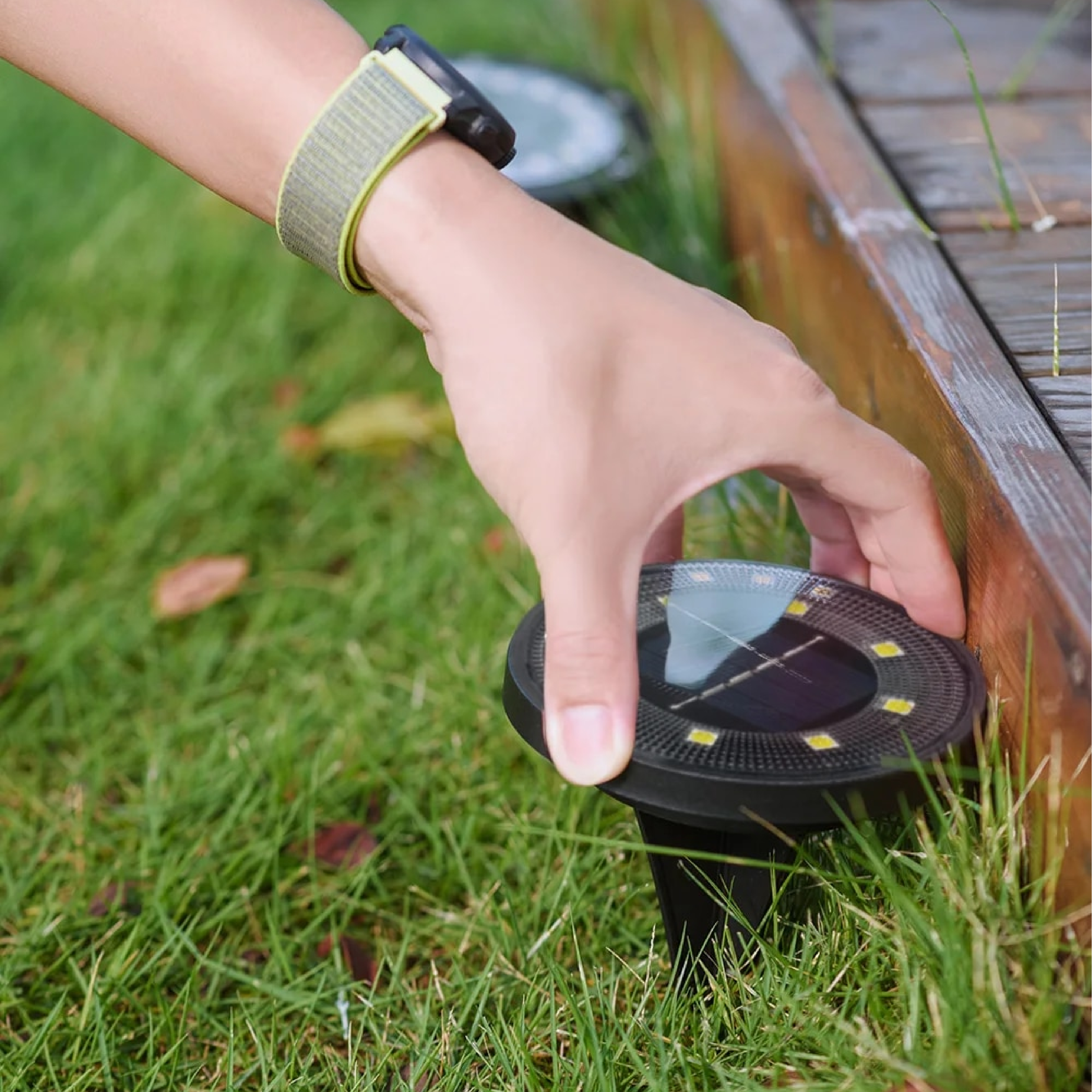 Solar LED Bodenleuchten Garten Außen wasserdicht