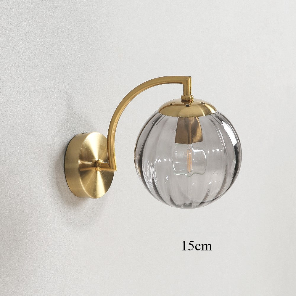 Farbige Wassermelonglaswandlampe