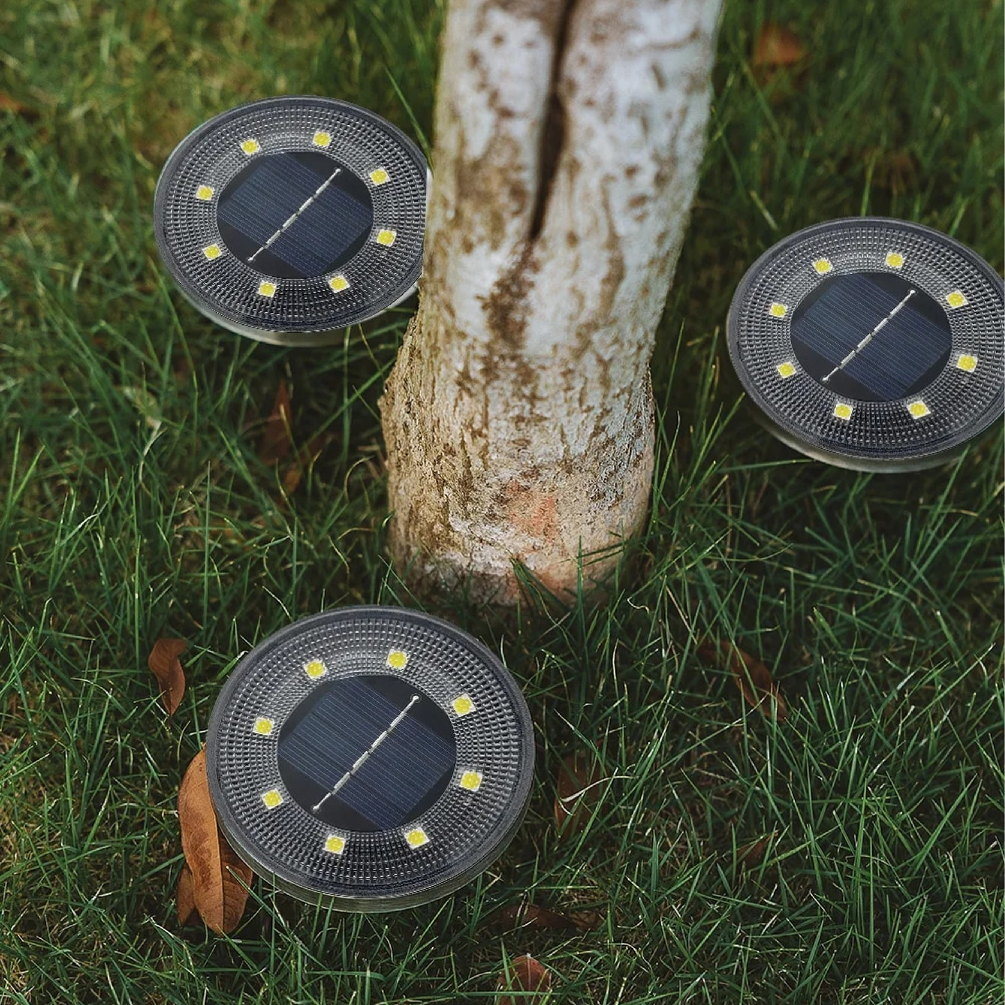 Solar LED Bodenleuchten Garten Außen wasserdicht