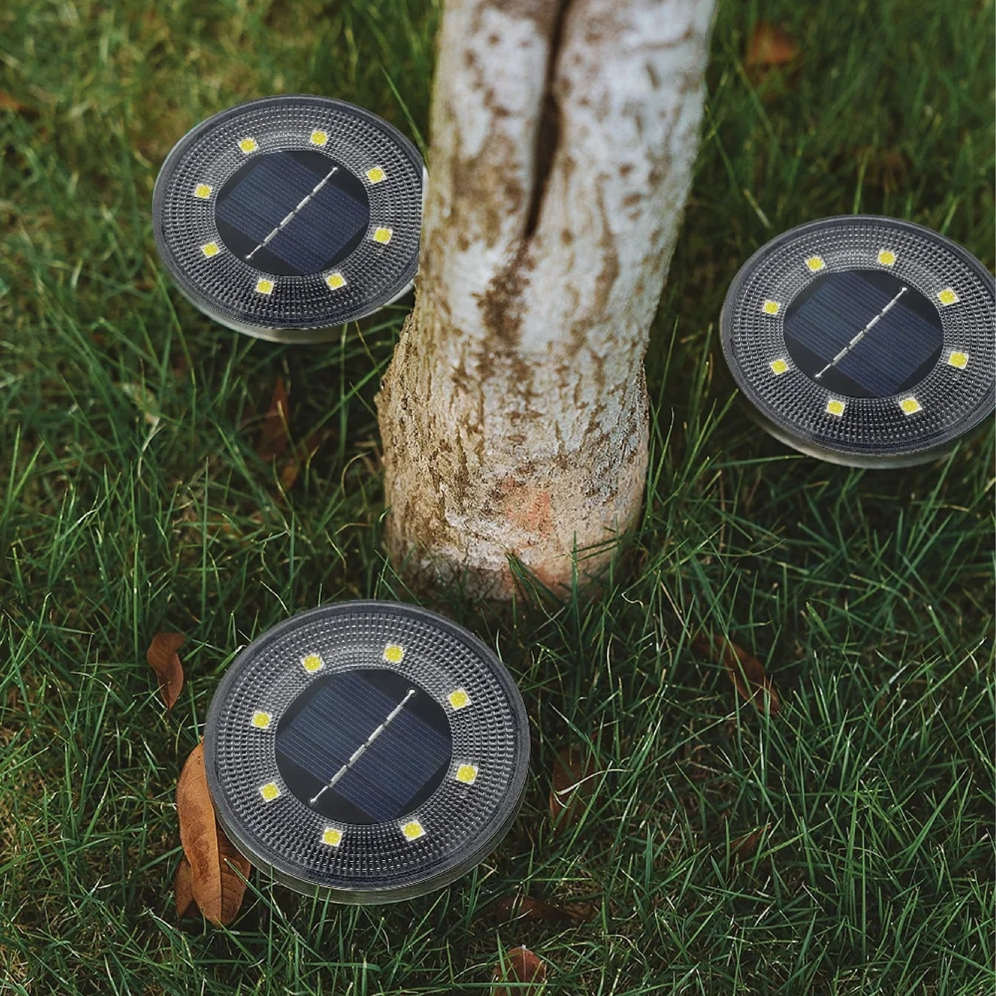 Solar LED Bodenleuchten Garten Außen wasserdicht