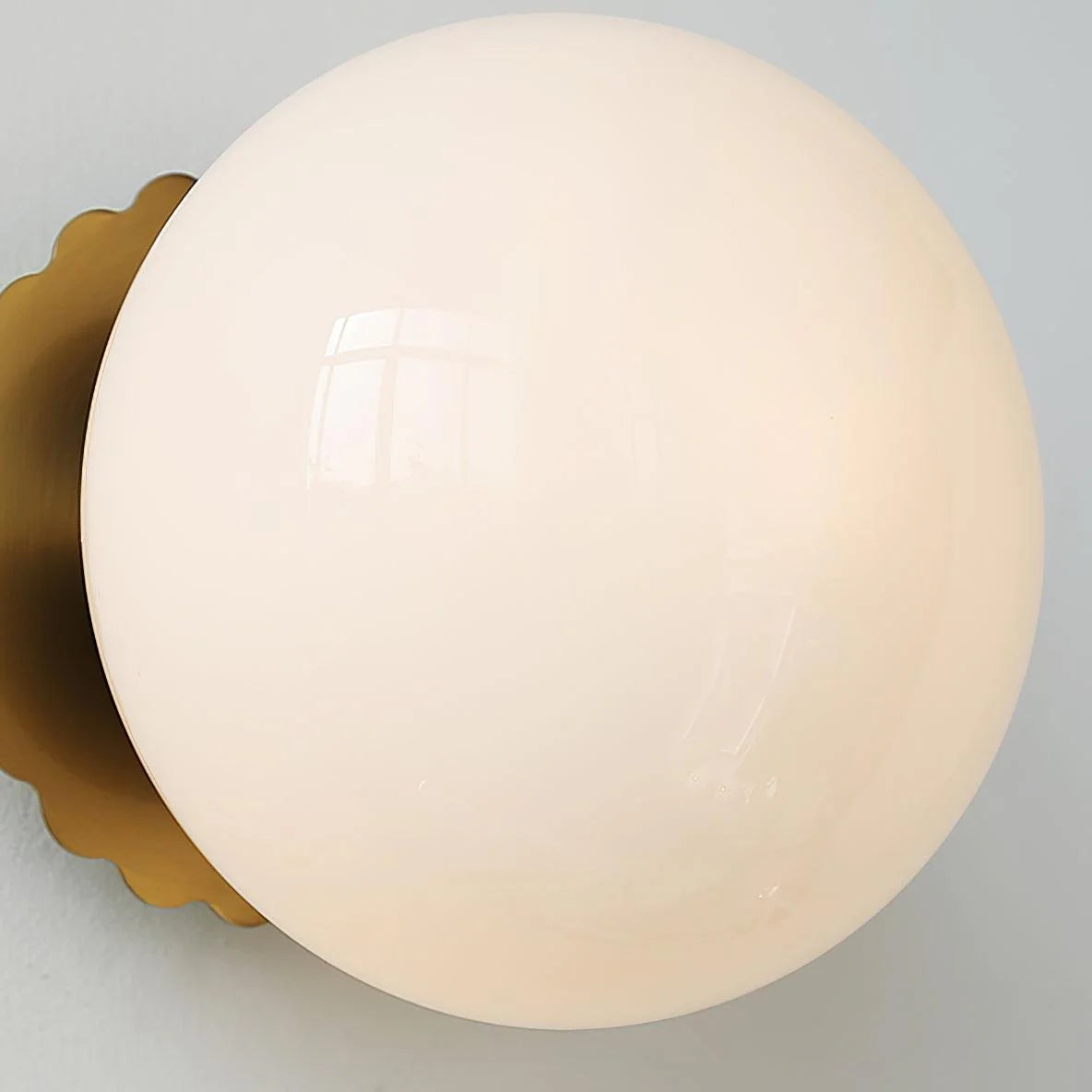 Moderne minimalistische Marshmallow -Glaswandlampe
