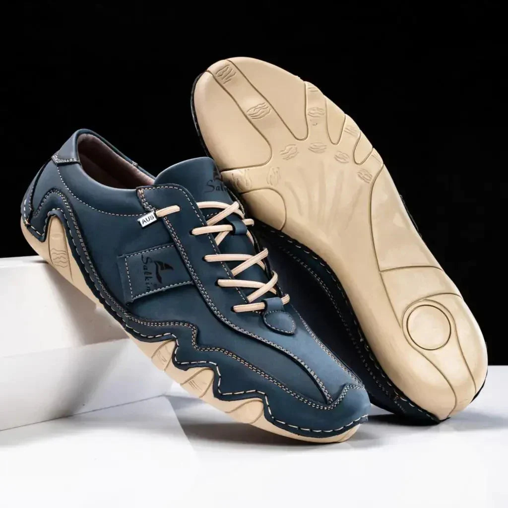 Komfortable Herren Lederschuhe mit rutschfester Sohl